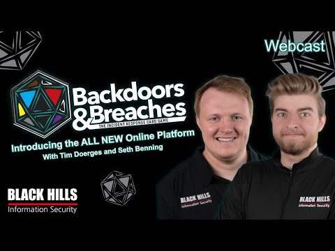 Backdoors & Breaches | Introducing the ALL NEW Online Platform