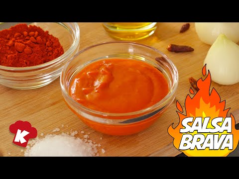 Como HACER salsa BRAVA Casera 🔥 BAILA del PIQUE 🔥 una RECETA fácil para acompañar Patatas Bravas 🔥