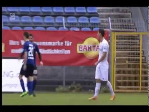 Balldieb beim Spiel SV Waldhof Mannheim gegen SV Elversberg am 07.11.2015