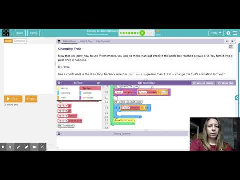 Code.org - CSD Unit 3, Lesson 14: Conditionals -- Interactive Animations and Games ('20-'21)