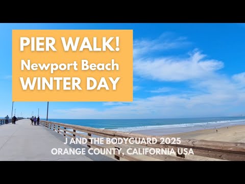 SUNNY California Day PIER WALK!  Surfers, Clouds, and Sandy Beaches! 歩き回る