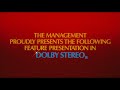 Dolby Stereo The Management Proudly Presents Cinema Concepts 35mm Film Scan