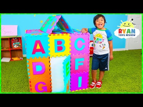 ABC Song Playhouse Learn English Alphabet for Children with Ryan! | Kids Nursery Rhymes