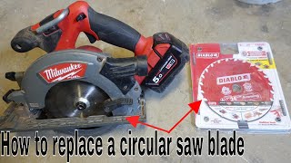 How to remove and  install circular saw blade - reduction rings / bushes
