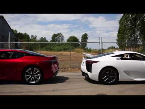 Lexus LC 500 vs Lexus LFA Rev-Off