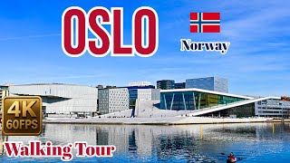 Oslo Norway Walking Tour Part 2 in 4K | Opera House, Harbour Promenade & Scenic Views - April 2025