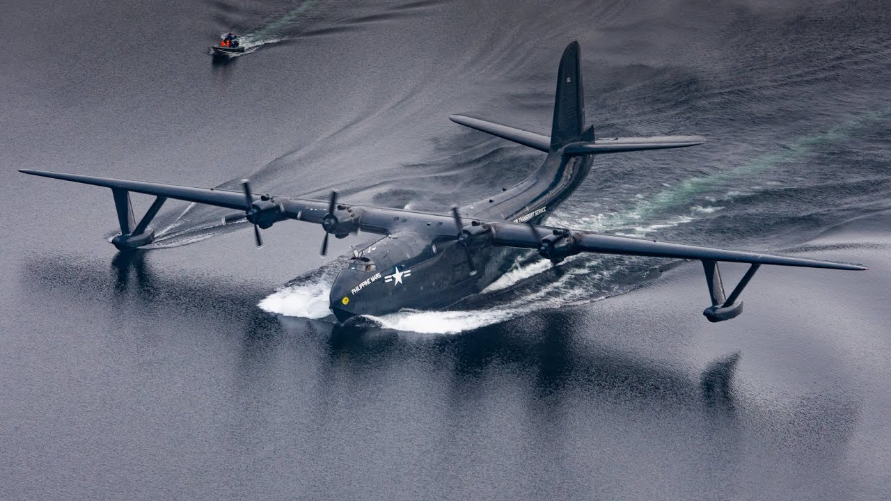 LAST EVER Martin Mars Takeoff From Sproat Lake! Philippine Mars' Penultimate Flight