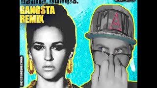 Kat Dahlia - Gangsta Remix ft. Frank Bumps [OFFICIAL LYRICS VIDEO] 100% Real Lyrics