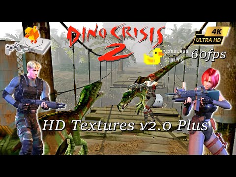 Dino Crisis 2 4K~DuckStation HD Texture v2.0 Plus Playimax Edition  4K LS Frame Gen 60 FPS PC