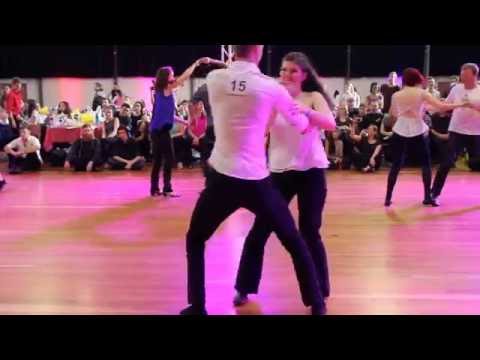 Wellington Ceroc Classic 2016: Intermediate A Freestyle Heats - Dan and Beth