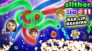 FGTEEV Kids play SLITHER.IO #11 High Score Siblings Battle w/ CHASE&#39;S BAD LIP READING Fixed Glitch!