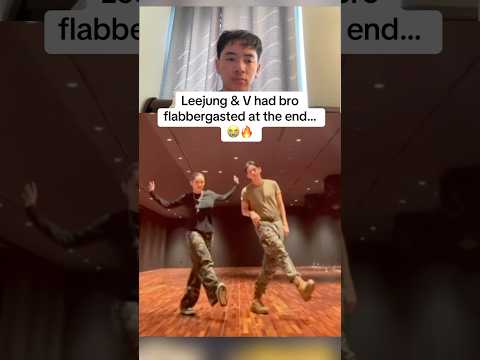 Taehyung & Leejung Lee dance 😍🔥 REACTION! (V from BTS) Don’t Drop That Thun Thun #shorts