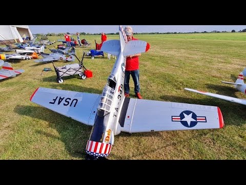 1/4 SCALE CARF NORTH AMERICAN RC AT-6 TEXAN - MOKI 250cc 5 CYL RADIAL - STOW MARIES # 2 - 2021
