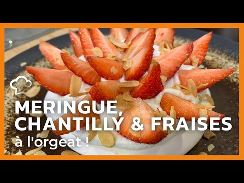 Meringue, mascarpone à l'orgeat et aux fraises 🍓