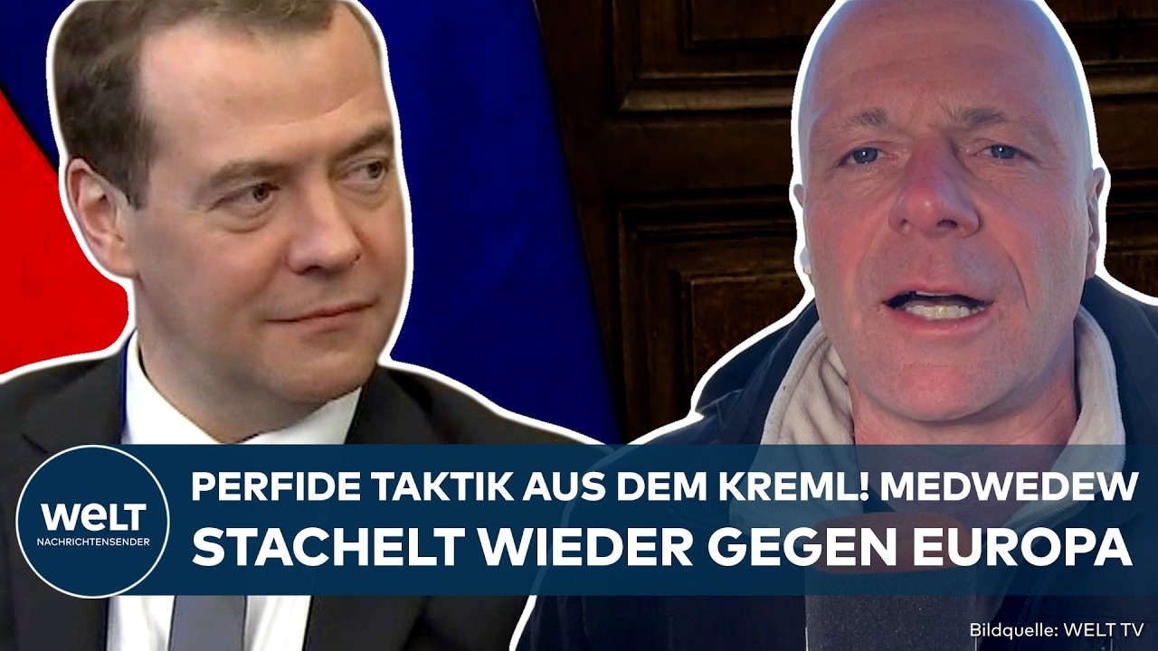 UKRAINE-KRIEG: Putins Kettenhund keilt gegen den Westen! So versucht Medwedew Zweifel zu säen