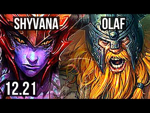 SHYVANA vs OLAF (TOP) | 1100+ games, 1.5M mastery, Dominating | EUW Master | 12.21