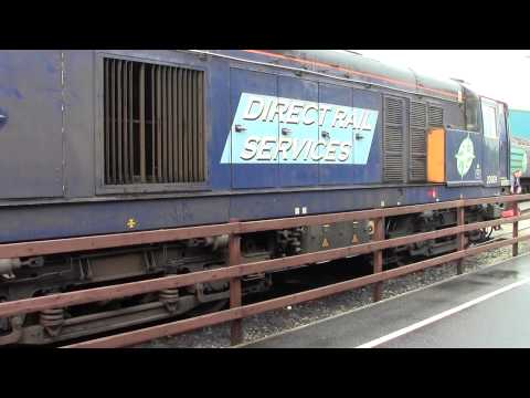 20309 and 20308 firing up at Gresty Bridge open day 19/07/2014