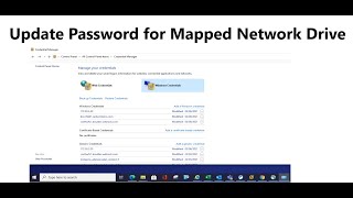 How to Update Login Credentials for a Mapped Network Drive 2023