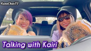 Celebratory talk with Kairi about becoming WWE Tag Team Champions.