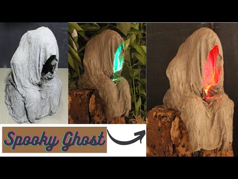 Make Spooky Halloween Ghost With Cement | Sadguru FRP Products | Cement Craft DIY