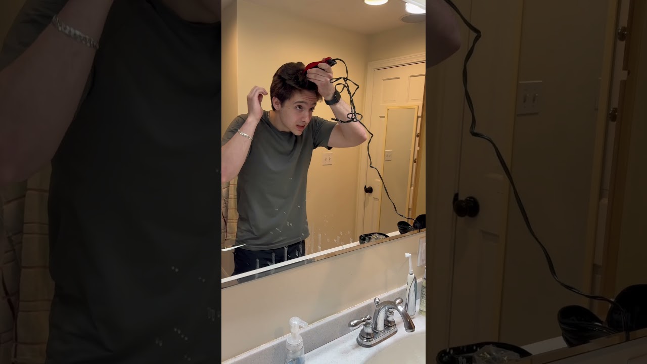 Buzz cut transformation