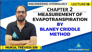 Lecture 18 | Chapter 02 | Measurement by Blaney Criddle method | Engineering Hydrology