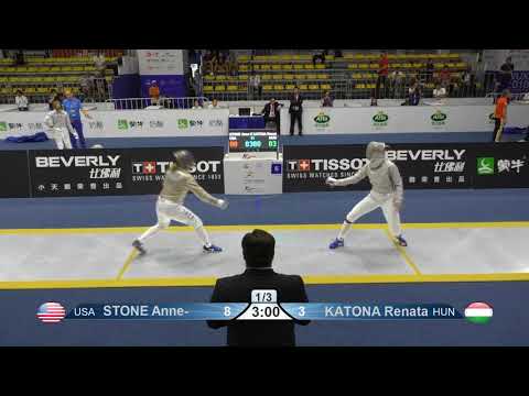 2018 245 T64 10 F S Individual Wuxi World Championships YELLOW KATONA HUN vs STONE USA