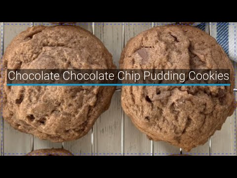 The Ultimate Soft and Thick Chocolate Chocolate Chip Pudding Cookies