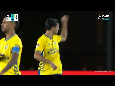 Gol de Enrique Clemente en el UD Las Palmas 4 Cultural Leonesa 0 | J19 - 25-26 | Audio: ‪Alba Oliv.