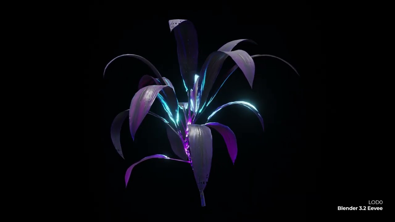 Alien Dracaena Plant | 3D Model