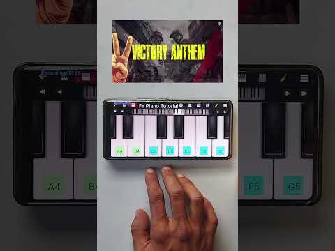 Victory Anthem ✌️On Mobile Piano 💯 Fx Piano Tutorial #victoryanthem #perfectpiano #walkband #bandlab
