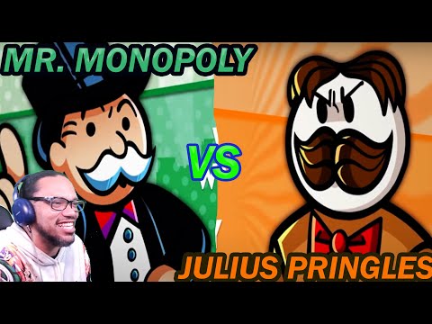 REACTION: Mr. Monopoly vs. Julius Pringles - Bonus Rap Battle! - ft. LittleFlecks