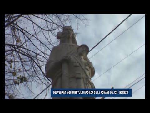 DEZVELIREA MONUMENTULUI EROILOR DE LA ROMANII DE JOS - HOREZU