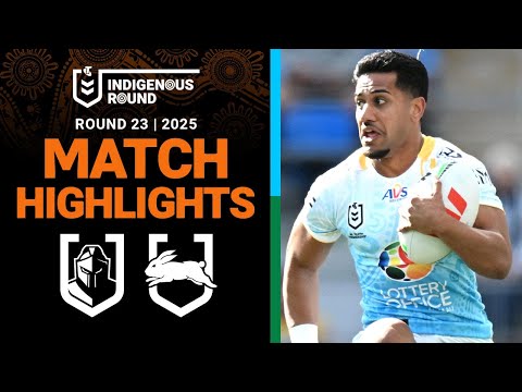NRL Highlights | 2025 NRL Match Highlights | Titans v Rabbitohs | Round 23