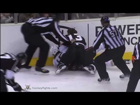 George Parros vs Kyle Clifford Dec 26, 2010