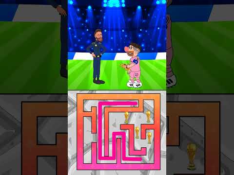 POV Perfect Maze Challenge: Join Ronaldo's quest through Messi's Musical Maze to find Cup Wc