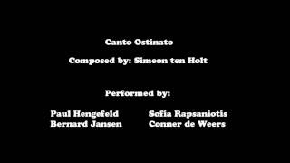 Canto Ostinato performed by Paul Hengefeld and his students