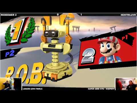 WBB #76  HentaiLuvr (ROB) vs Redeemer Z (Mario)   Losers Qtr Finals   Smash 4 Singles