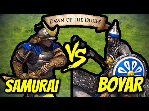 200 Elite Samurai vs 138 Elite Boyars (Total Resources) | AoE II: Definitive Edition
