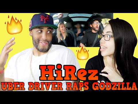 MY DAD REACTS TO Uber Driver Raps Godzilla! HIREZ REACTION