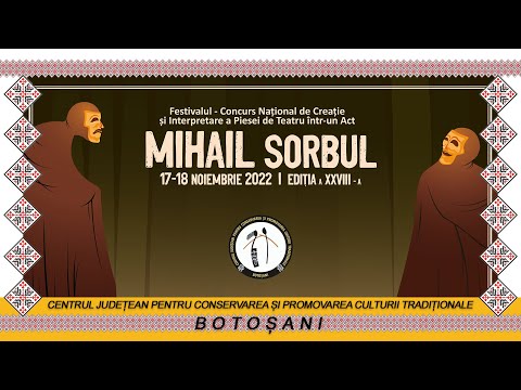 Festivalul de Teatru „Mihail Sorbul”, ediția a XXVIII-a (17-18 noiembrie 2022)
