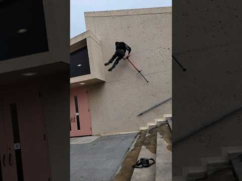 crazy extreme pogo sticking parkour