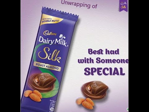 Cadbury Dairy milk Silk roasted almond unwrapping //#shorts