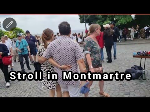 A day in Montmartre paris guided tour || Sunmer 2022 (4K)