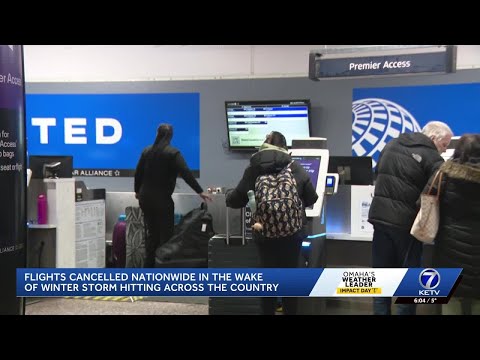 Travel alert: Enormous winter storm causes flight delays, cancellations at Eppley Airfield