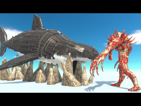 Workshop Megalodon vs Every Lava Skin Unit (Fantasy, Infernals ...) - Animal Revolt Battle Simulator