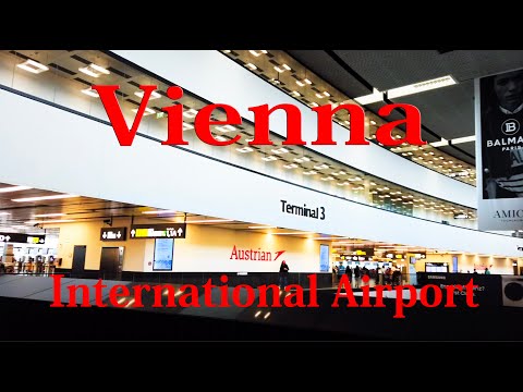 【Tour pelo aeroporto】Área de check-in e chegada no Aeroporto Internacional de Viena 2022