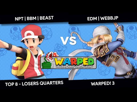 WARPED! 3 - Beast (Pokemon Trainer) vs WebbJP (Sheik) - Top 8 - Losers Quarters