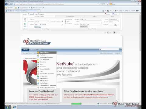 Changing Control Panels in DotNetNuke