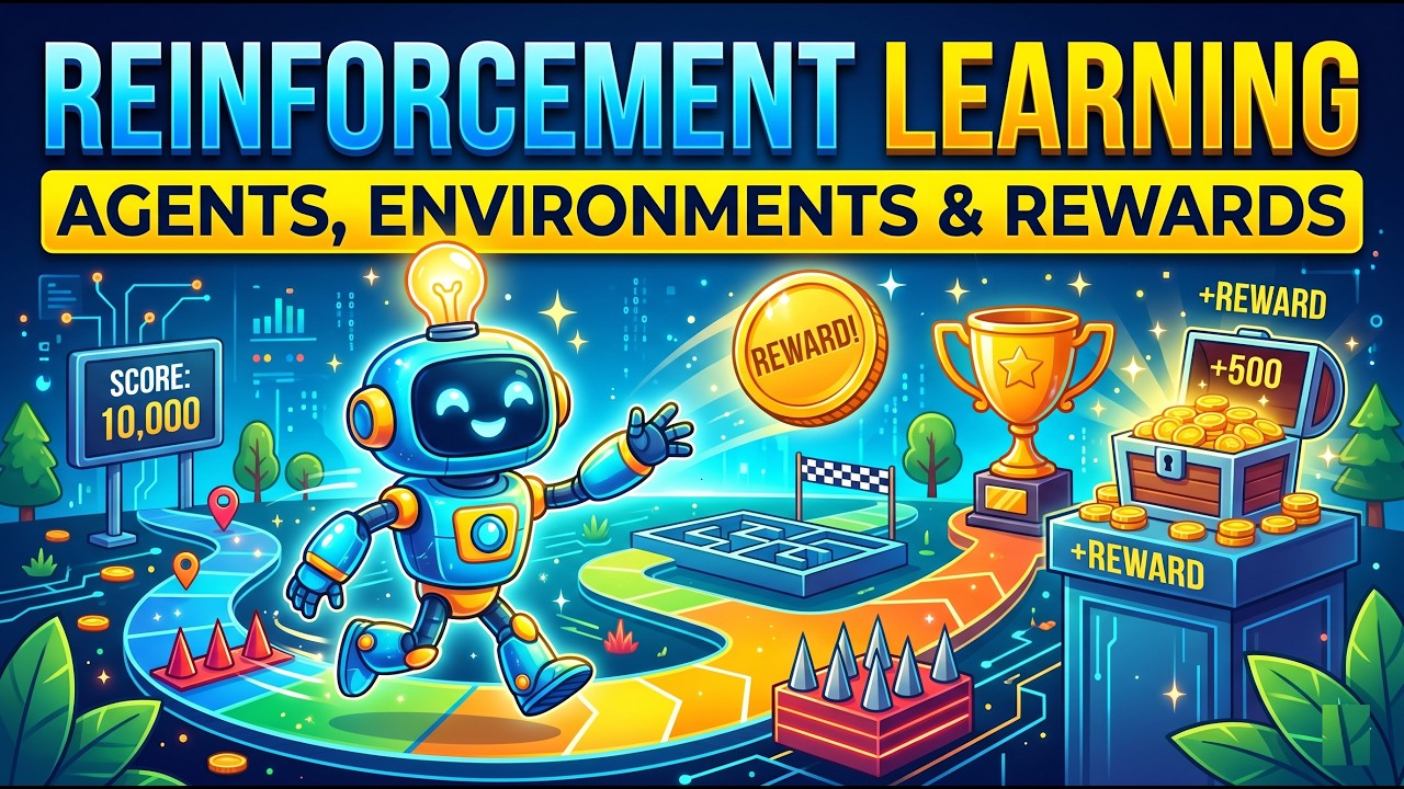 Reinforcement Learning Explained Simply 🤖 | Agents, Environment & Rewards  | Ch 6 – Pt 1